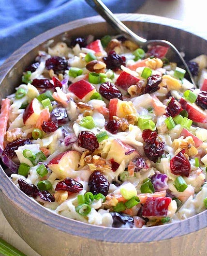 Apple Cranberry Coleslaw