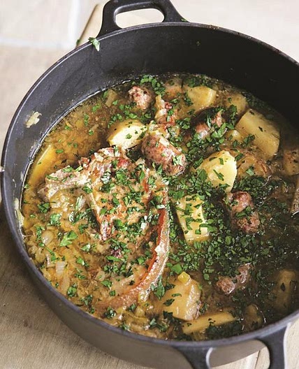 Sausage and root vegetable stew