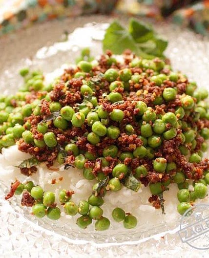Spicy Peas With Mint