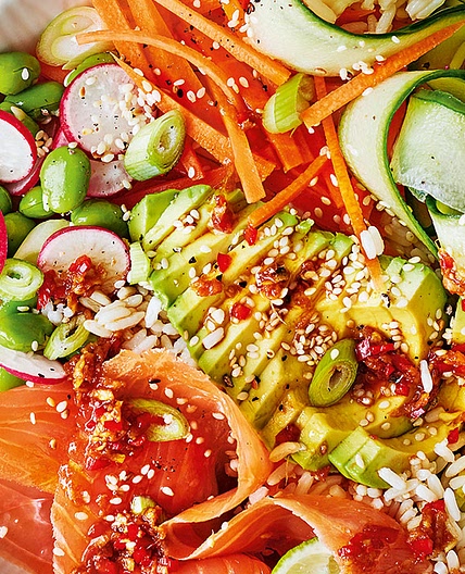 Hawaiian poke bowl