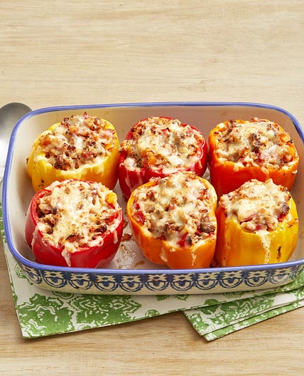 Sausage and Rice Stuffed Peppers