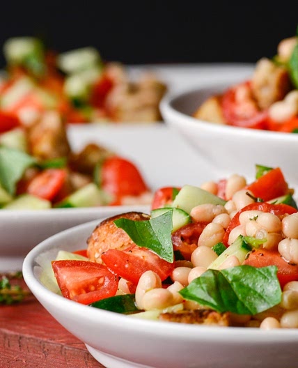 Panzanella with White Beans - Ellie Krieger