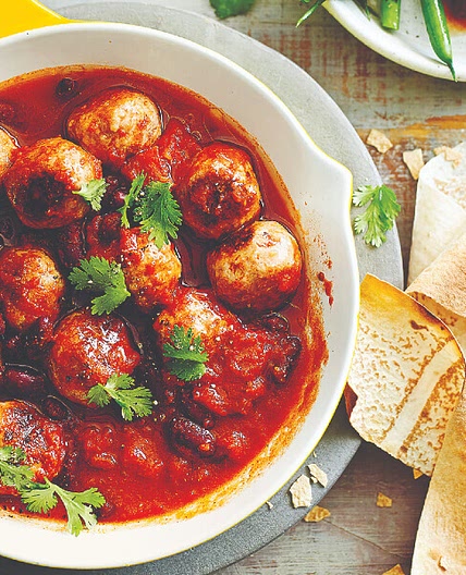 Mexican turkey meatballs