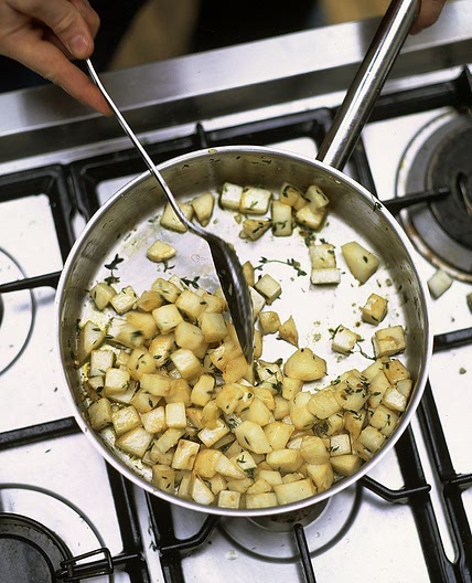 Smashed celeriac (celery root)