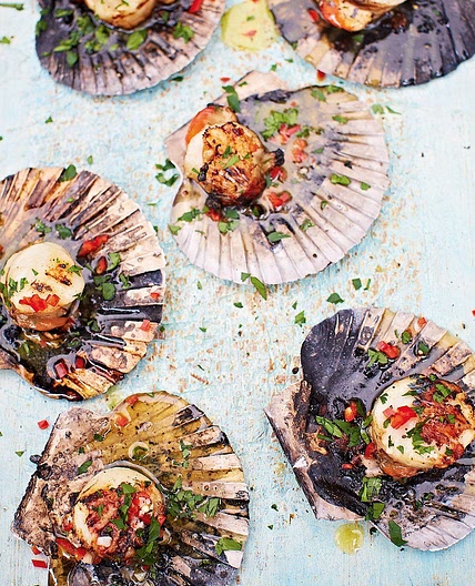 DJ BBQ's scallops