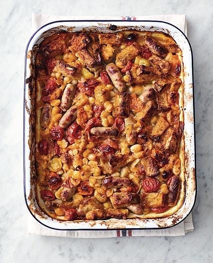 Comforting sausage bake