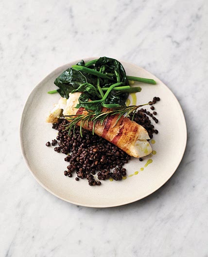 Smoky pancetta cod
