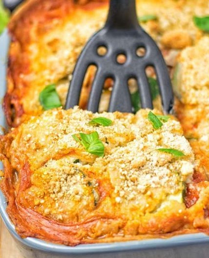 Eggplant Parmesan Zucchini Casserole