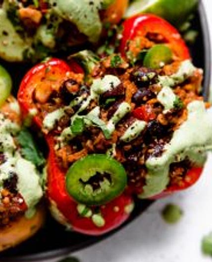 Easy Vegan Stuffed Peppers