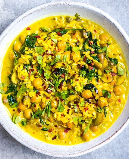 Creamy Coconut and Chickpea Bowl