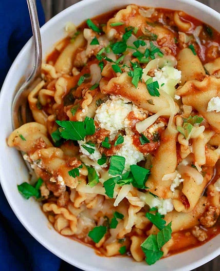 Turkey Lasagna Soup