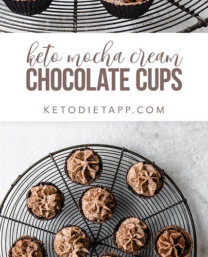 Keto Mocha Cream Chocolate Cups