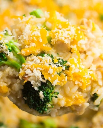 Chiken broccoli rice casserole