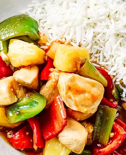 Healthy and quick sweet & sour chicken