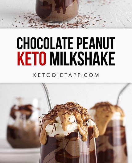 Keto Chocolate Peanut Butter Milkshake