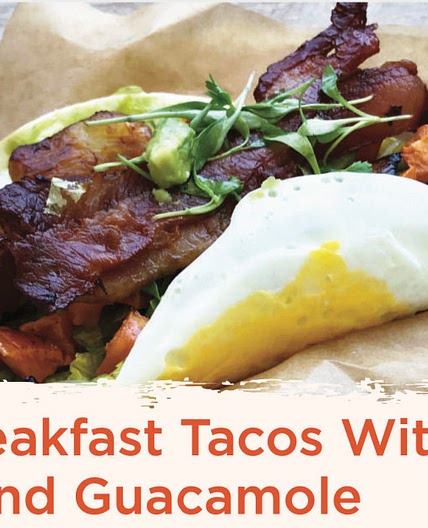 Keto Breakfast Tacos With Bacon and Guacamole