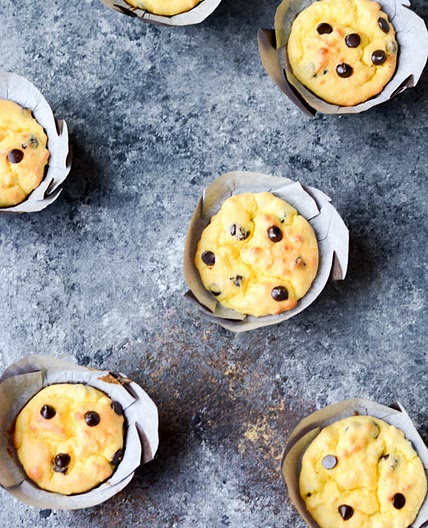 Sugar-Free Chocolate Chip Muffins (Low Carb, Nut Free)