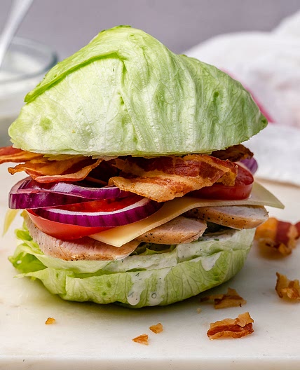 Turkey BLT “Sandwich” aka Crispy Lettuce Buns