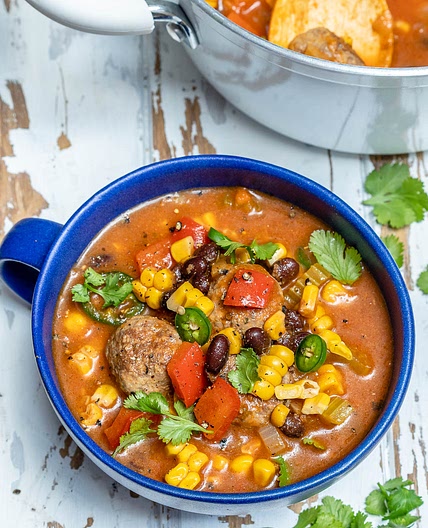 Mexican-Style Meatball Soup