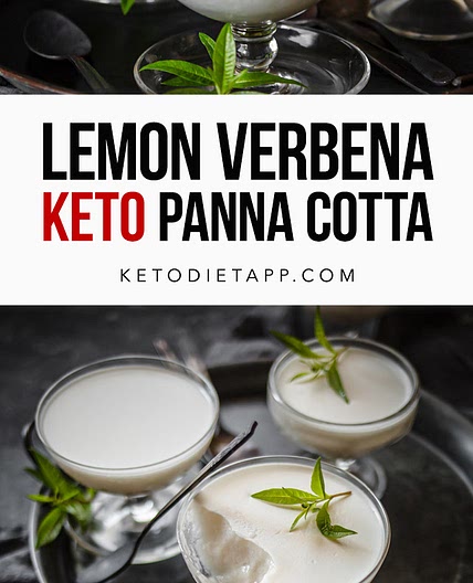 Keto Lemon Verbena Panna Cotta