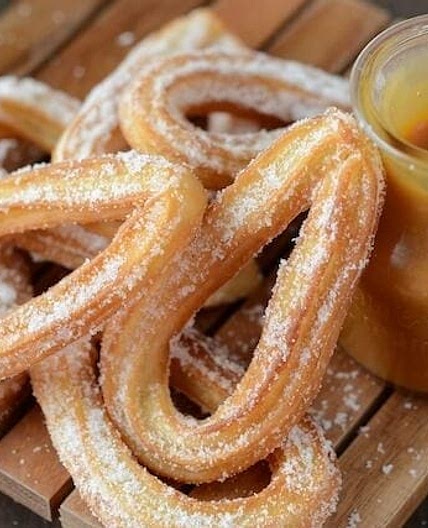 Churros with Salted Caramel Sauce