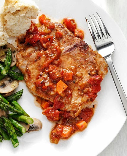 Tomato-Topped Italian Pork Chops
