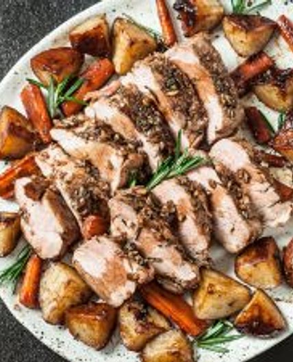 Sheet Pan Roast Pork Tenderloin with Potatoes