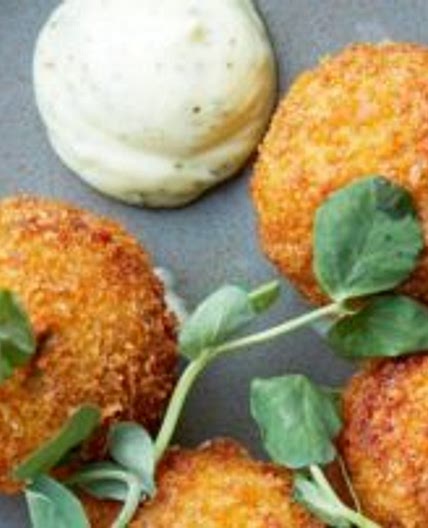 Pea & Yorkshire Fettle Croquettes with Mint Mayo