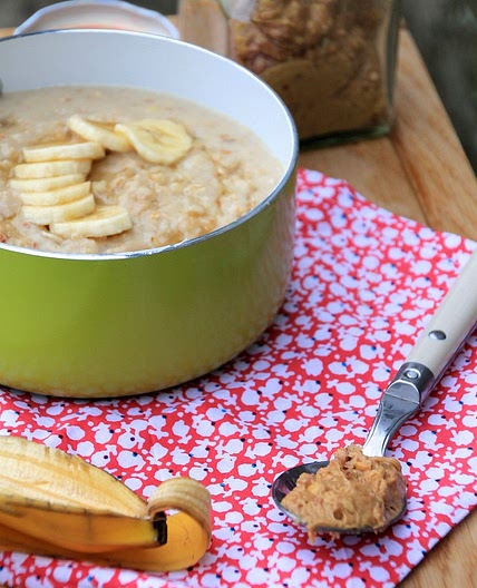 Creamy Peanut Peanut Butter Protein Porridge