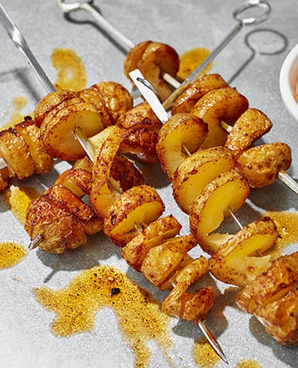 Spiral roast potatoes
