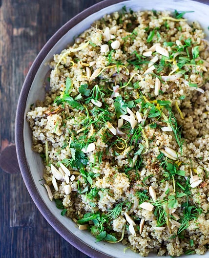 Everyday Quinoa Recipe with Lemon, Shallots and Herbs