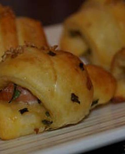 Croissants au saumon fumé et fromage frais