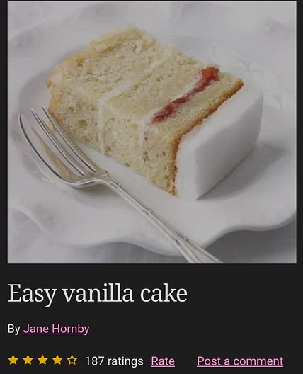 Vanilla cake