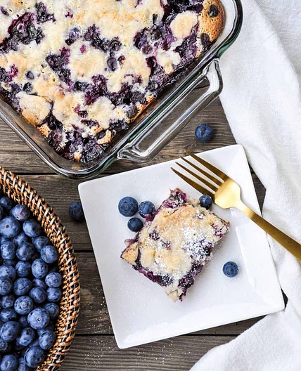 Fresh Blueberry Pie Bars