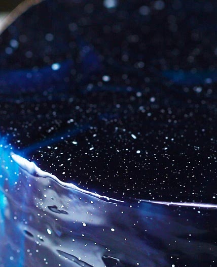 Galaxy Mirror Glazed 'Box' Cake Recipe by Tasty