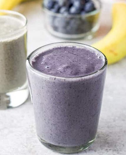 Blueberry Banana (Spinach) Smoothie