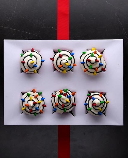 Christmas Light Cupcakes