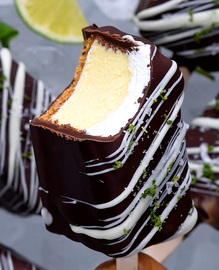 Chocolate-Covered Key Lime Pie Pops