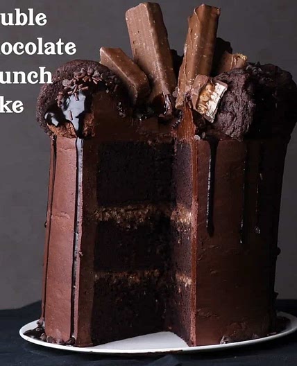 Double Chocolate Crunch Cake