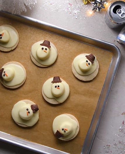 Melted Snowman Cookies
