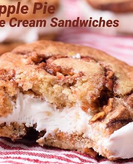 Apple Pie Ice Cream Sandwich Cookies