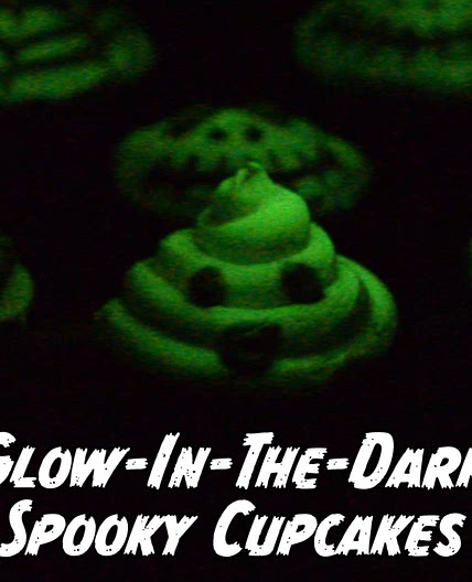 Glow-In-The Dark Spooky Cupcakes