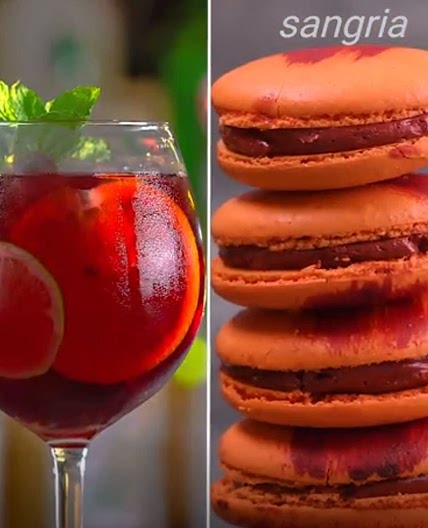 Sangria Macaron