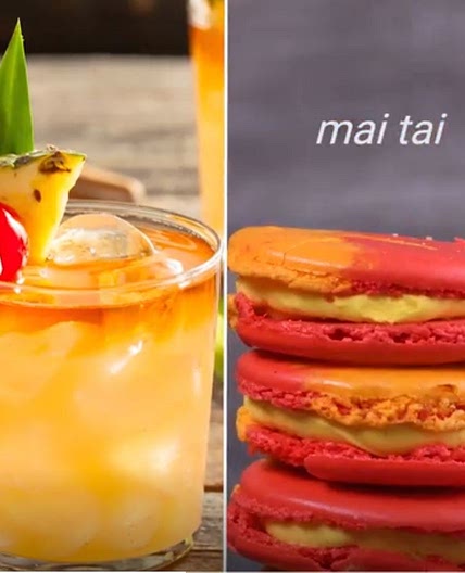 Mai Tai Macaron