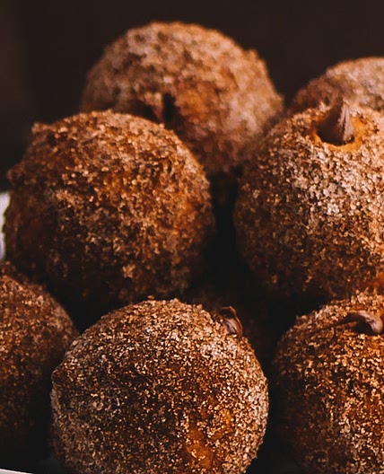Nutella-Stuffed Churro Donut Holes