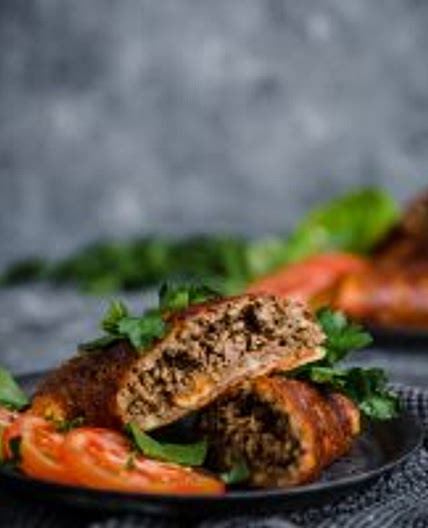Keto cheese tortilla beef burritos