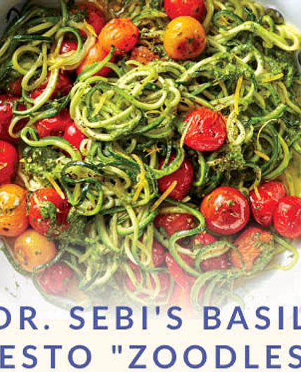 Dr. Sebi’s Basil Peto Zoodles
