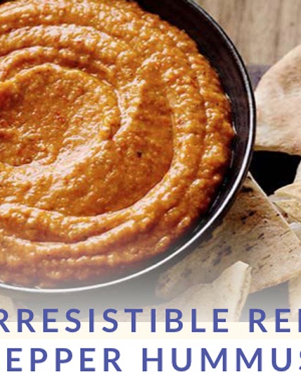 Irresistible Red Pepper Hummus - Dr Sebi's Cell Food