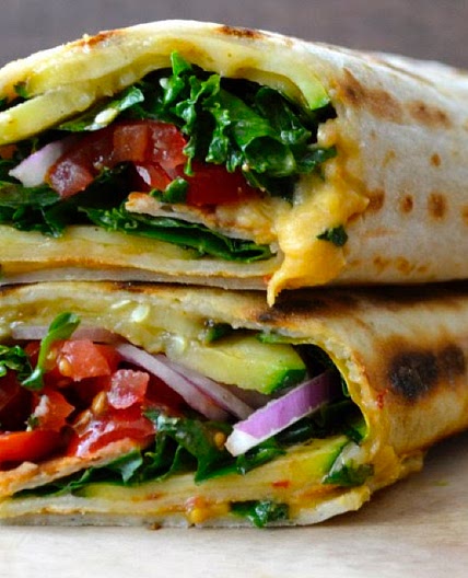 Grilled Zucchini Hummus Wrap - Dr Sebi's Cell Food