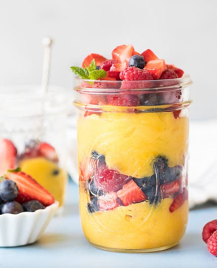Mango Smoothie Berry Parfait